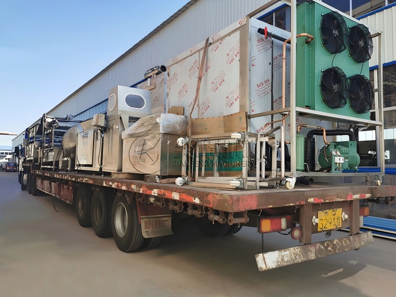 吉林省松原市烟熏熟食加工设备成功发货