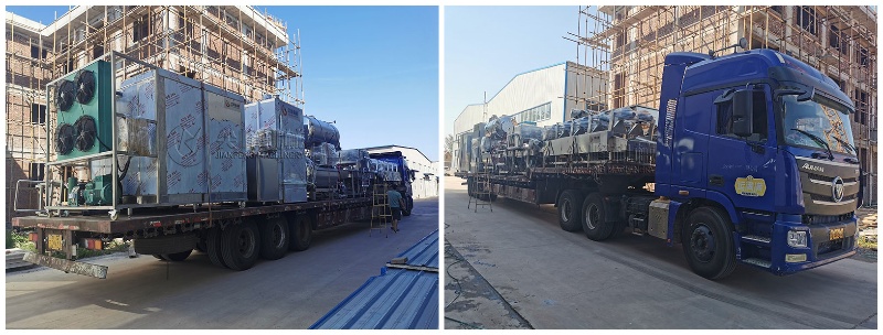 吉林省松原市烟熏熟食加工设备成功发货