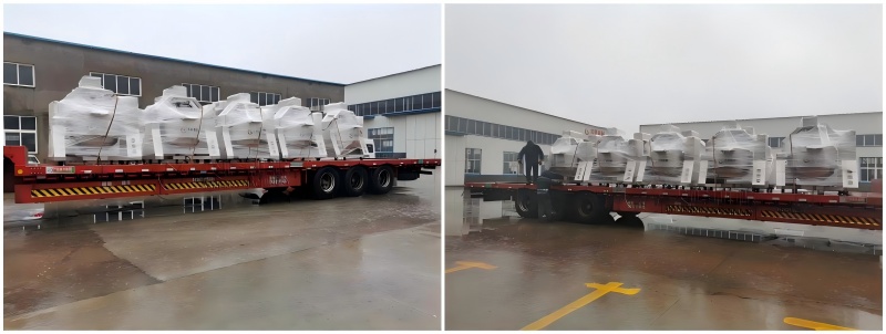 天津客户采购电磁加热行星搅拌炒锅顺利发货