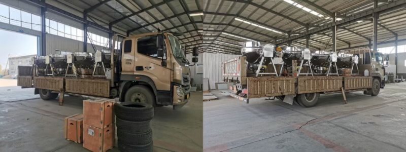 尖峰机械电加热夹层锅发往兰州