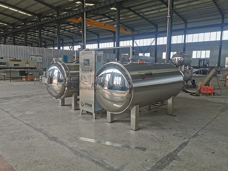 双锅并联杀菌锅