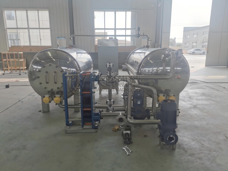 双锅并联杀菌锅