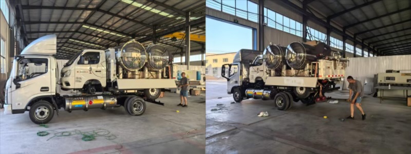 双锅并联高压杀菌锅正式交付重庆客户